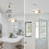 2X 30CM Creative Personalized Pendant Light Indoor Ceiling Light E27 Retro Pendant Light Modern White Pendant Lights 4