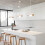 2X 30CM Creative Personalized Pendant Light Indoor Ceiling Light E27 Retro Pendant Light Modern White Pendant Lights 2
