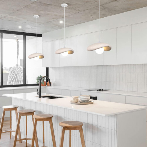 2X 30CM Creative Personalized Pendant Light Indoor Ceiling Light E27 Retro Pendant Light Modern White Pendant Lights 1