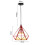 2PCS Creative Pendant Lights Modern Pendant Light Red Iron Metal Ceiling Light 25CM E27 5