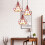 2PCS Creative Pendant Lights Modern Pendant Light Red Iron Metal Ceiling Light 25CM E27 2