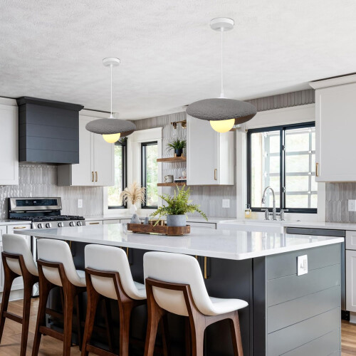 20CM Creative Personalized Pendant Light Indoor Ceiling Light E27 Retro Pendant Light Modern Grey Pendant Lights 2