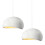 2X 40CM Creative Personalized Chandelier Indoor Ceiling Light E27 Retro Pendant Light Modern White Pendant Lights 1