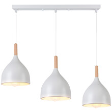 3 Lights Modern Ceiling Light Retro Pendant Light White Metal Pendant Light Indoor Pendant Light For Bedroom Living Room Hallway