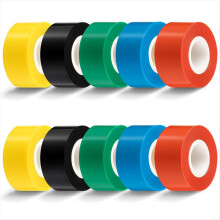 10 Rolls Self Fusing Silicone Tape Heavy Duty Electrical Tape 1inchx10ft Waterproof for Hose, Gym Equipment, Automotive