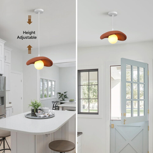 20CM Creative Personalized Pendant Light Indoor Ceiling Light E27 Retro Pendant Light Modern Orange Pendant Lights 2