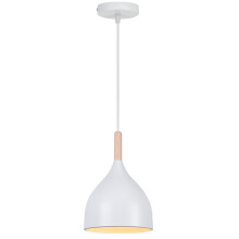 Modern Ceiling Light Retro Pendant Light White Metal Pendant Light , E27 Indoor Pendant Light For Bedroom Living Room Hallway