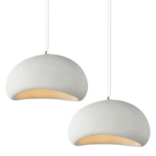 2X 60CM Creative Personalized Chandelier Indoor Ceiling Light E27 Retro Pendant Light Modern White Pendant Lights