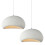 2X 60CM Creative Personalized Chandelier Indoor Ceiling Light E27 Retro Pendant Light Modern White Pendant Lights 1