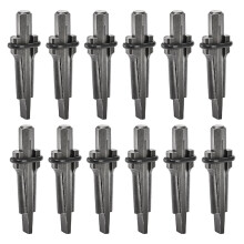 12er-Pack Keile und Unterlegscheiben, 5/8 Zoll, robuste Steinspaltkeile, Handwerkzeuge zum Spalten von Gestein und Stein