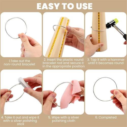 Jewelry Ring Sizer Tools Including Ring-Mandrel Sizer, Adjust Ring-Sizer Guage Making Tool for Jewelry Makers DIY 1