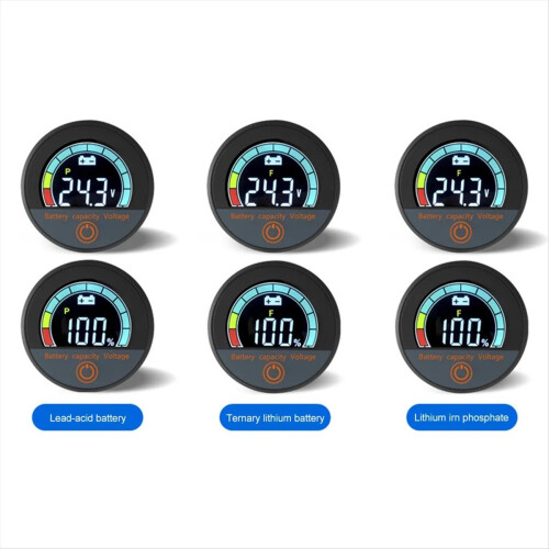 DC 7-100V LED digitale voltmeter 12V-84V waterdichte spanningstester batterijcapaciteitsindicator voor auto, motor, boot 2