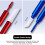 Metal Cleaning Stick Model Tool Panel Line Eraser Tips Stick for Model Kits with 3mm and 5mm Replaceable Tips Wipping A 6
