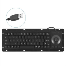 Industriële USB-trackballbordtoetsenborden met touchpad en zeer duurzaam trackpad voor medische toepassingen en beveiligingssystemen