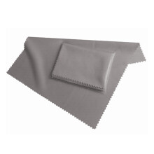 Fiber Display Cleaning Cloth 19x20 cm in gray, for