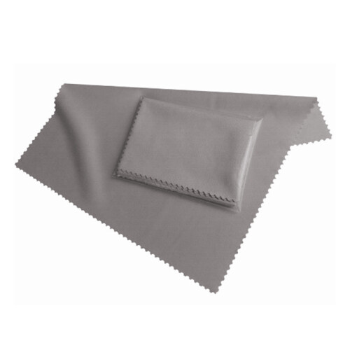 Fiber Display Cleaning Cloth 19x20 cm in gray, for 1