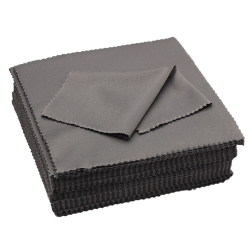 Fiber Display Cleaning Cloth 19x20 cm in gray, for 2