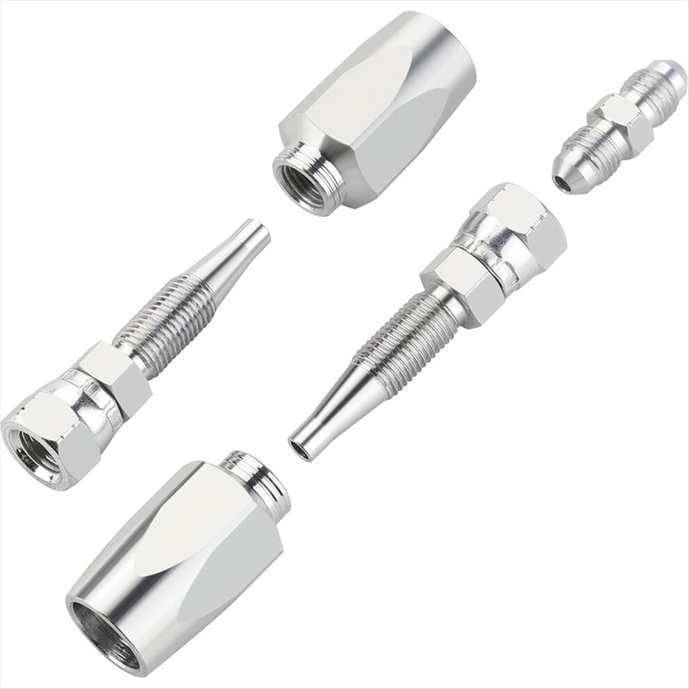 2Pcs Reusable Hydraulic Fittings 3/8Inch Id Hydraulic Hose Field Repair Kit 4851489632734