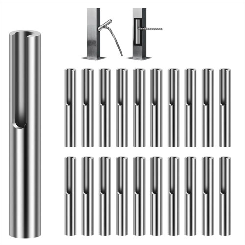 20Pack 1/8in Cable Railing Kit,Swageless Kit,Cable 1