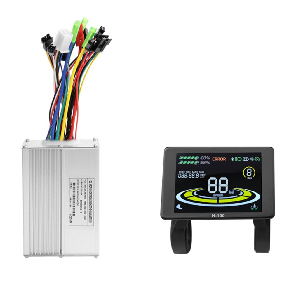 H-100 Electric Bike Lcd Display Dashboard Sm5+2Pin 4851489633649