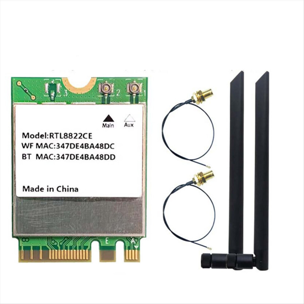 Rtl8822ce Wifi Card 1200Mbps Dual Band 2.4G/5G Blu 4853858169186
