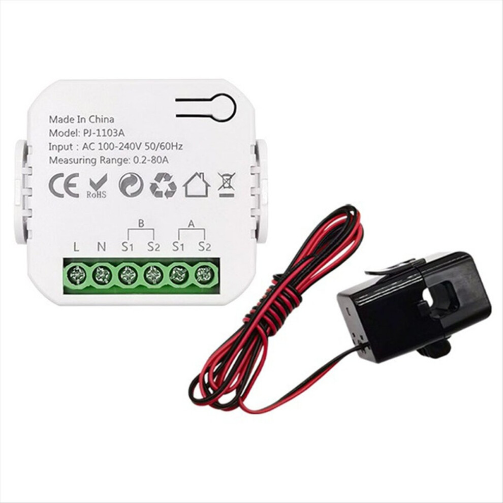 Tuya Smart Life Wifi Energy Monitor Bidirectional 1 Channel With Ct Clamp App Monitor 4851489637845