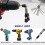 5pcs Premium Magnetic Drywall Screw Setter- PH2 Bi 5