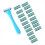 1 Handle + 18 Blades/Women Manual 6-Layer Stainles 1