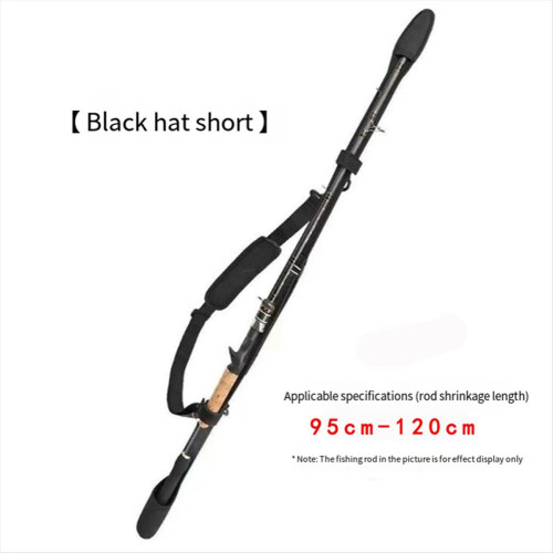 Black Hat Short Style Adjustable Fishing Rod Stora 2