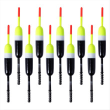 10 Pcs Fishing Bobbers Floats Crappie Spring Slip
