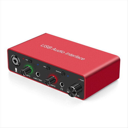 192KHz USB Audio Interface Sound Card XLR Studio f 1