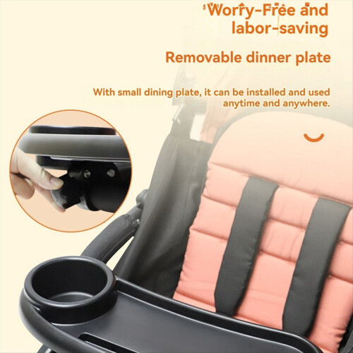 3 In 1 Stroller Cup Holder Antislip Universal Tray 2