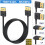 3.3ft Display Port 1.4 Extension Cable 90 Degree D 7