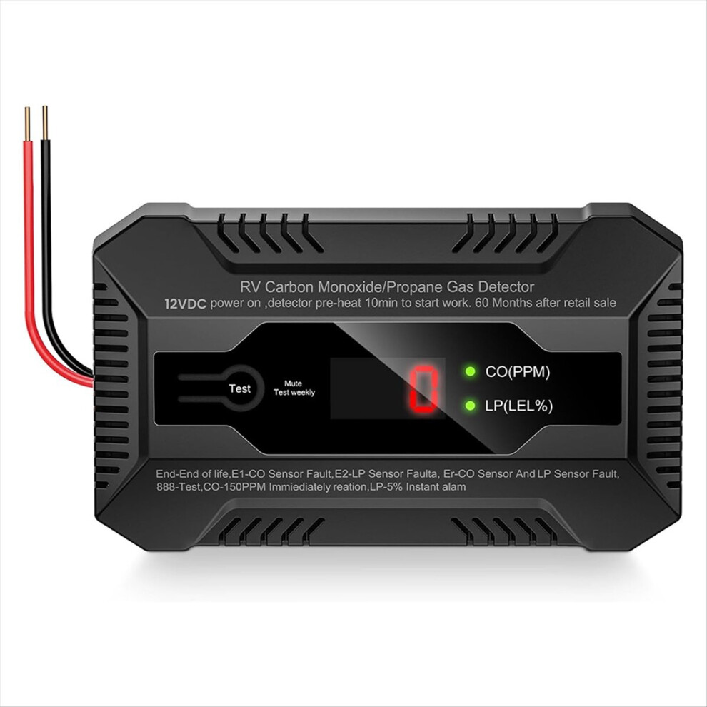 Rv Carbon Monoxide And Propane Gas Detector, Dual 4853858197301