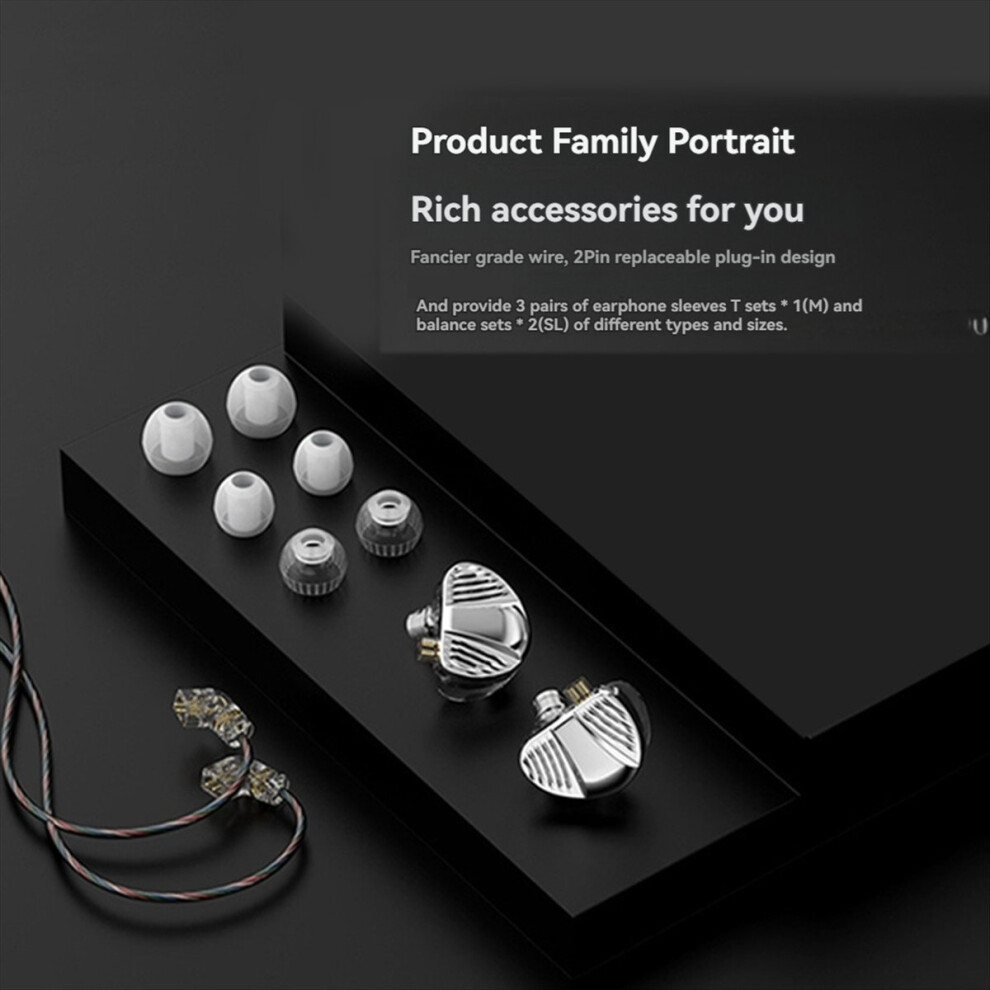 V10 Pro Earphones Dual Dynamic High-Fidelity Soun 4851489638323
