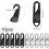 Metal Replacement Zipper (10 Pieces), Tabs for Zip 4