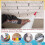 10Pcs Tile Grout Masonry Mortar Bag with Molded in 5