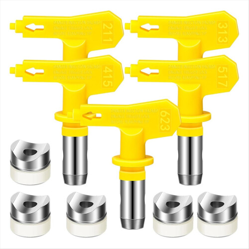 5pcs Airless Paint Sprayer Tips Double Sided Spray