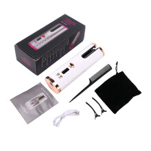 Cordless Auto Rotating Hair Curler Waver Curling Iron Wireless LCD Ceramic Hair Machine UK