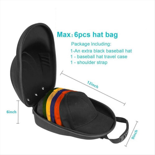 Hard Hat Case for Baseball Caps,Hat Carrier Travel 2