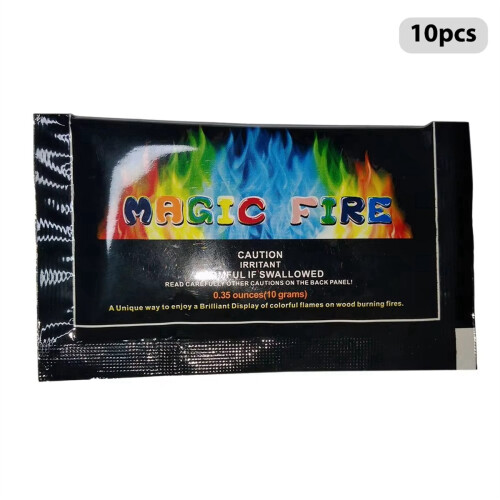 10pcs Color Changing Fire Packets,Non-Toxic Powder 2