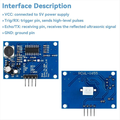 2pcs Ultrasonic Distance Sensor for Measurement Ob 2