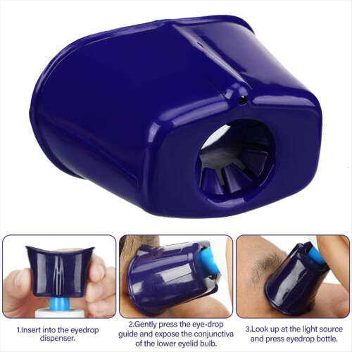 2 Pcs Eye Drop Guide Dispenser Portable Reusable D 2