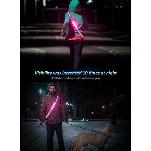 LED Reflective Belt Walking Gear,Safety Light for 2