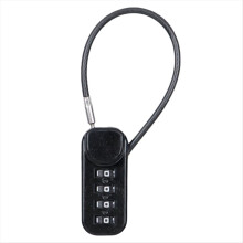 Portable 4-Digit Combination Lock 13.5cm Wire Rope
