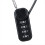 Portable 4-Digit Combination Lock 13.5cm Wire Rope 7