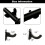 1 Pair Acrylic Baseball Wall Mounted Holder Bat Di 9