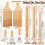 7-Piece Gnocchi Pasta Making Tools, Wooden Board w 6