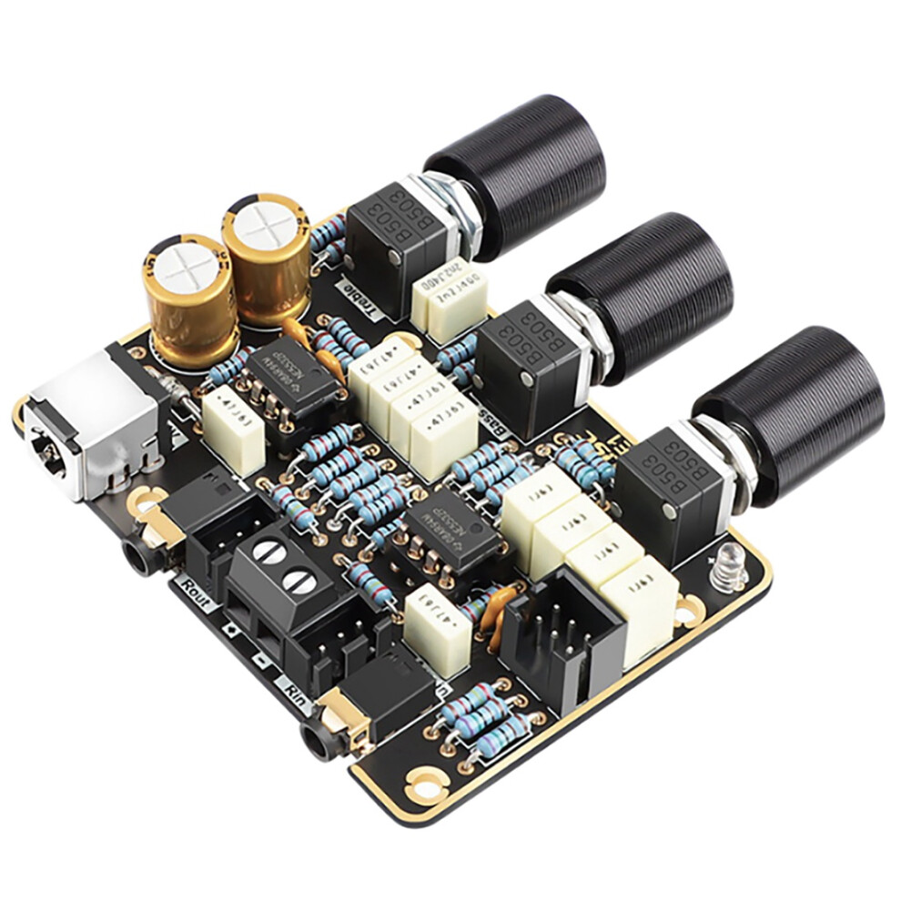 Ne5532 Preamp Tone Audio Board Hifi Active Filter Power Amplifier Board Black 4853858102404