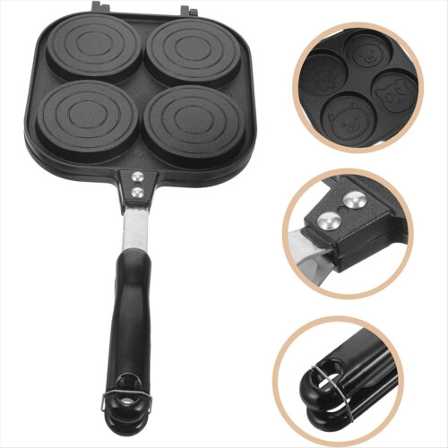 Wheel Pie Grill Pan Mini Frying Double Sided Panca 2